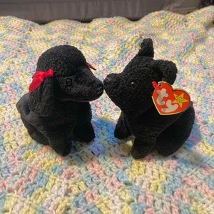 Pair of Vintage Ty Beanie Babies “Gigi” and “Scottie”